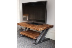 Solid oak tv stand